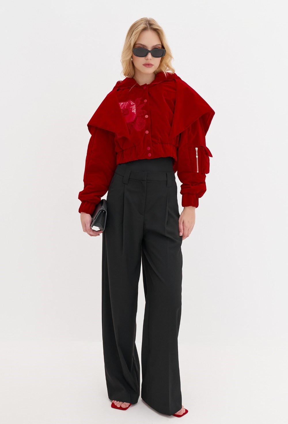 Бомбер с капюшоном "Платок" - фото 108028