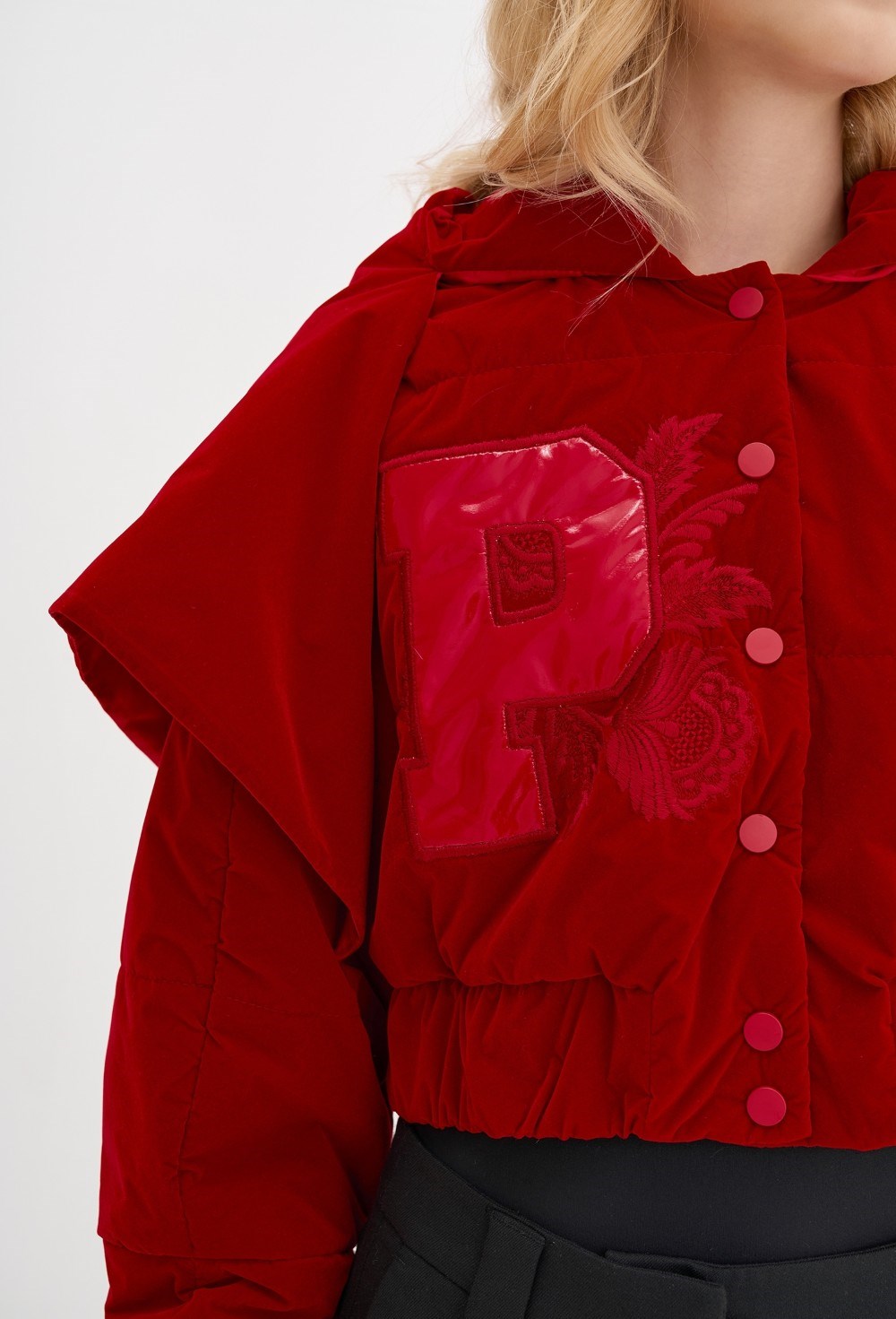 Бомбер с капюшоном "Платок" - фото 108031