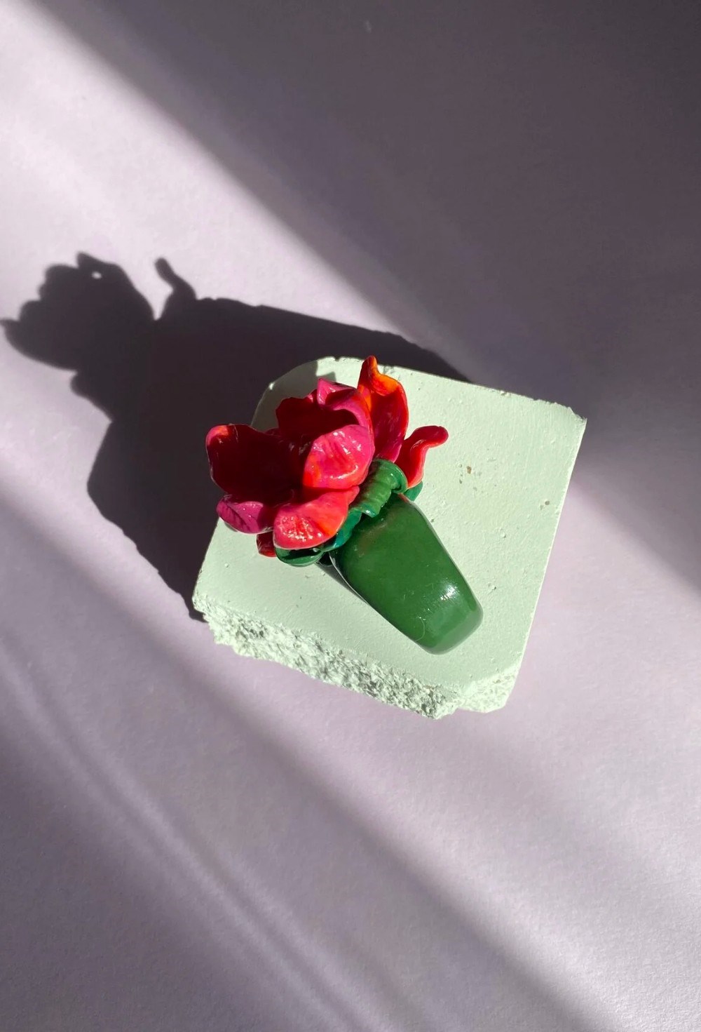 Кольцо цветок - фото 108545