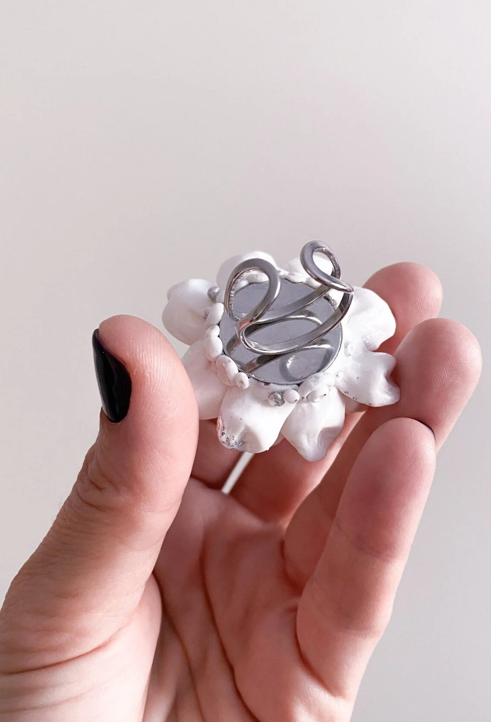 Кольцо Лотос с агатом - фото 108584