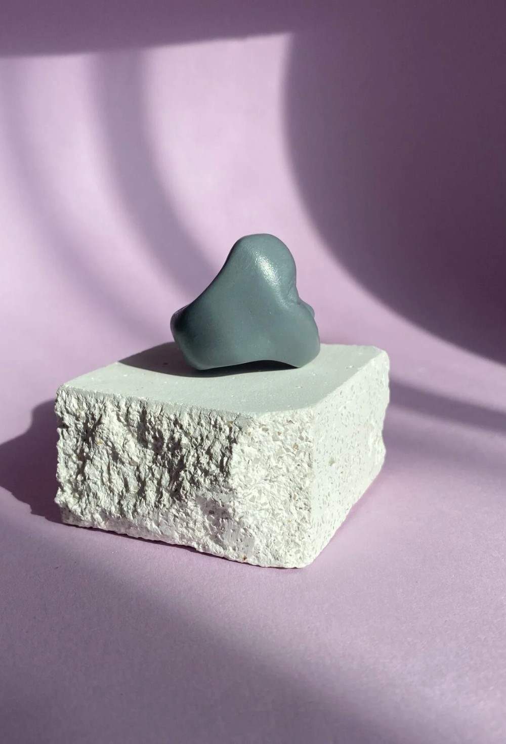 Графитовое кольцо с агатом - фото 108628