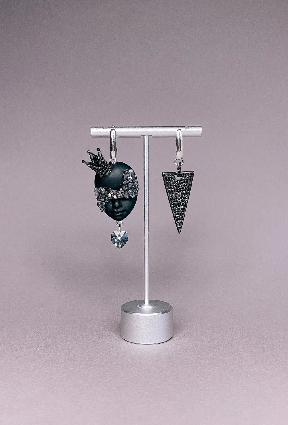 Серьги принцесса с геометрией - фото 108763