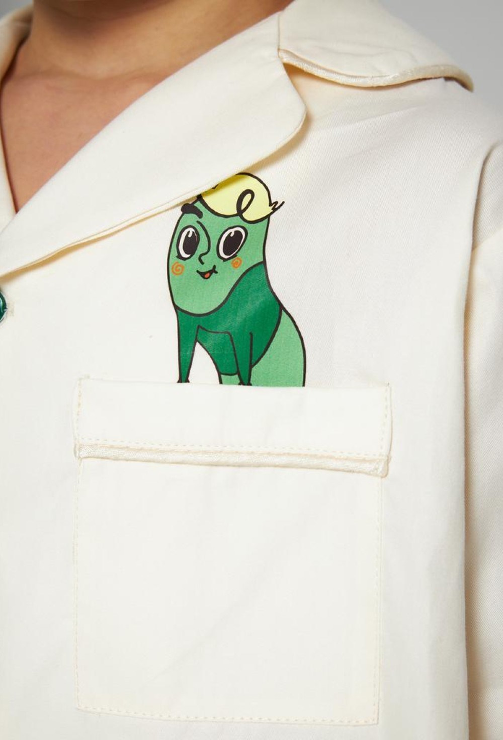 Пижама из сатина бежевая из коллаборации Mater&ME x Але, Бармале! - фото 109059