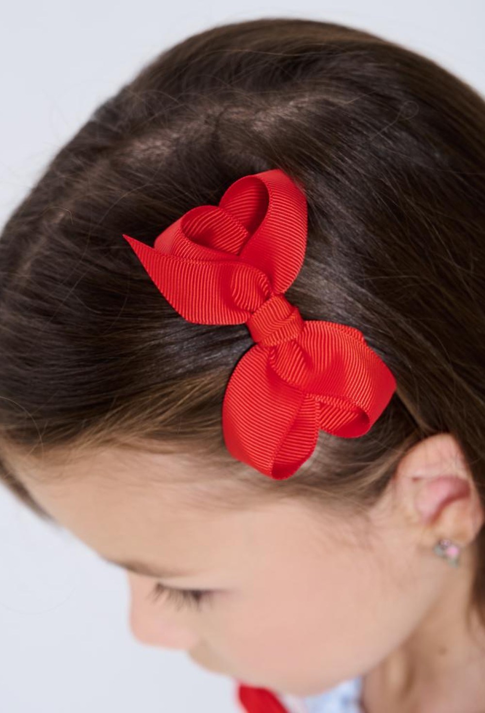 Платье в клетку с красным атласным кантом и красным бантом + заколка - фото 109067