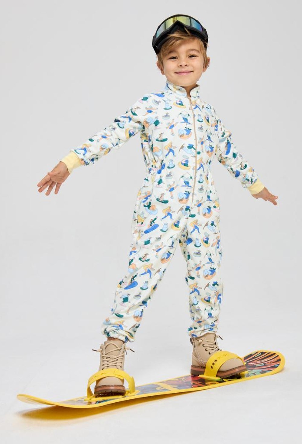 Комбинезон флисовый, с авторским принтом - фото 109078