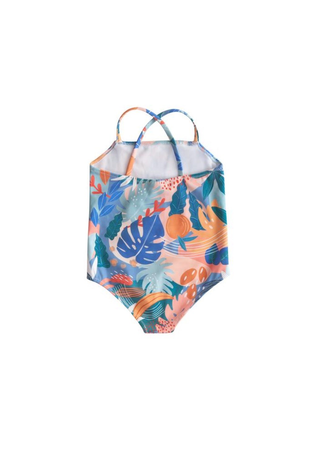 Купальник слитный, принт "Тропики" - фото 109102