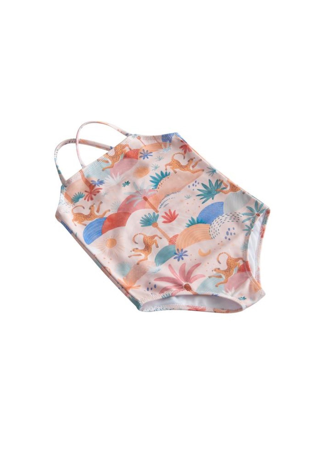 Купальник слитный, принт "Сафари" - фото 109105