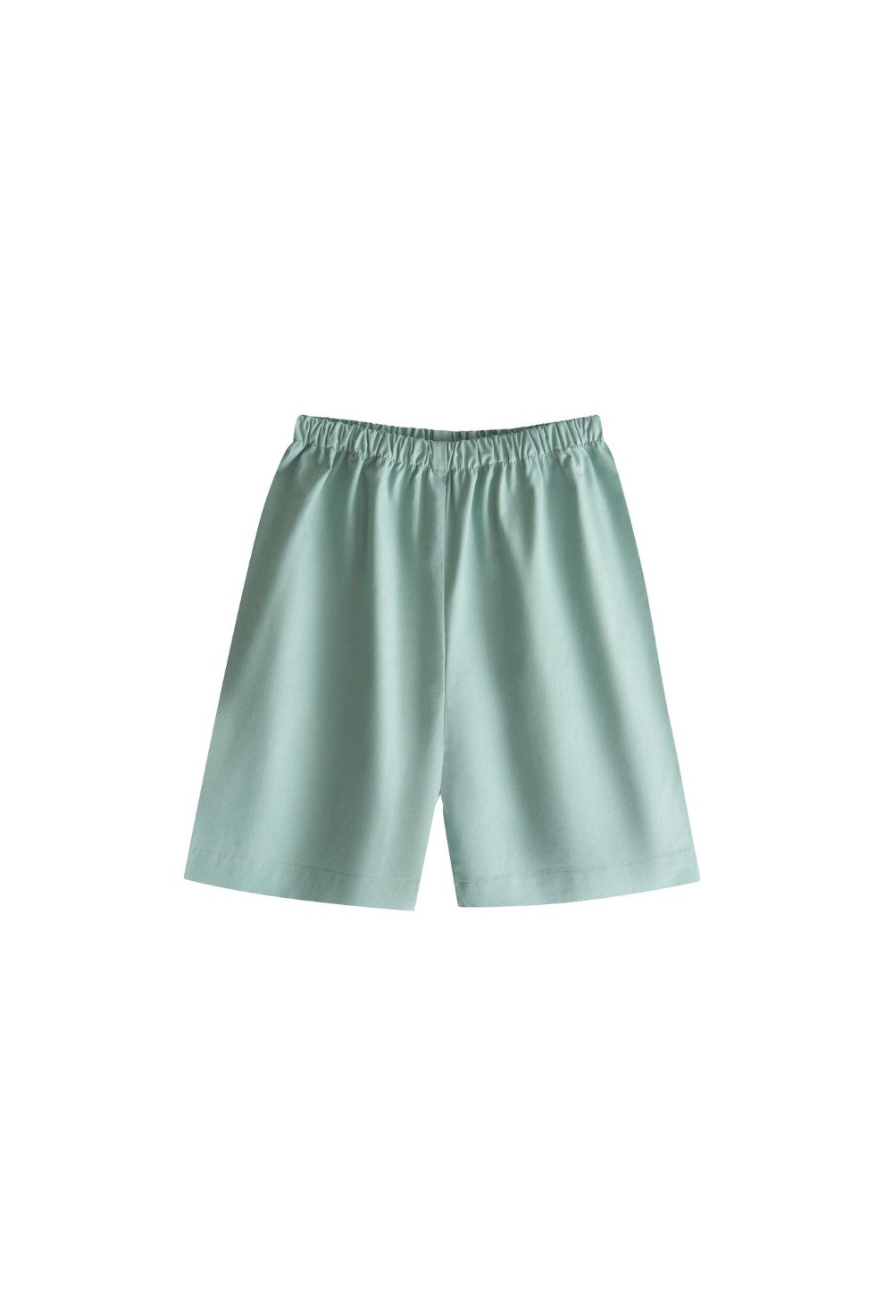 Пижама летняя с воротником «Эвкалипт+контрастный воротник» - фото 109128