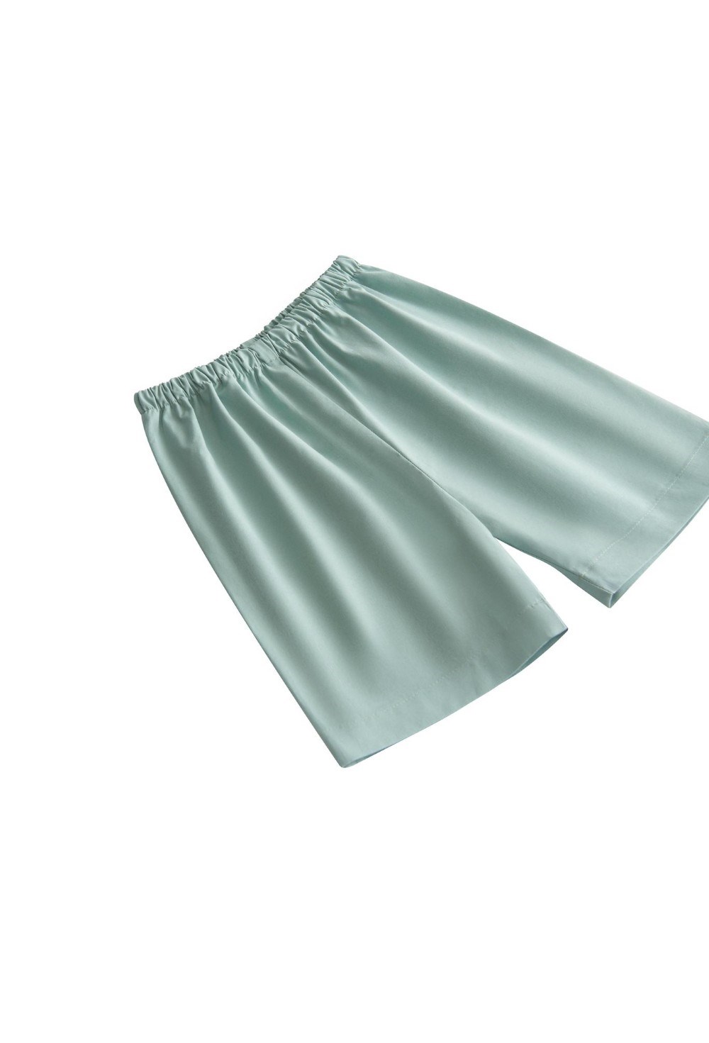 Пижама летняя с воротником «Эвкалипт+контрастный воротник» - фото 109129