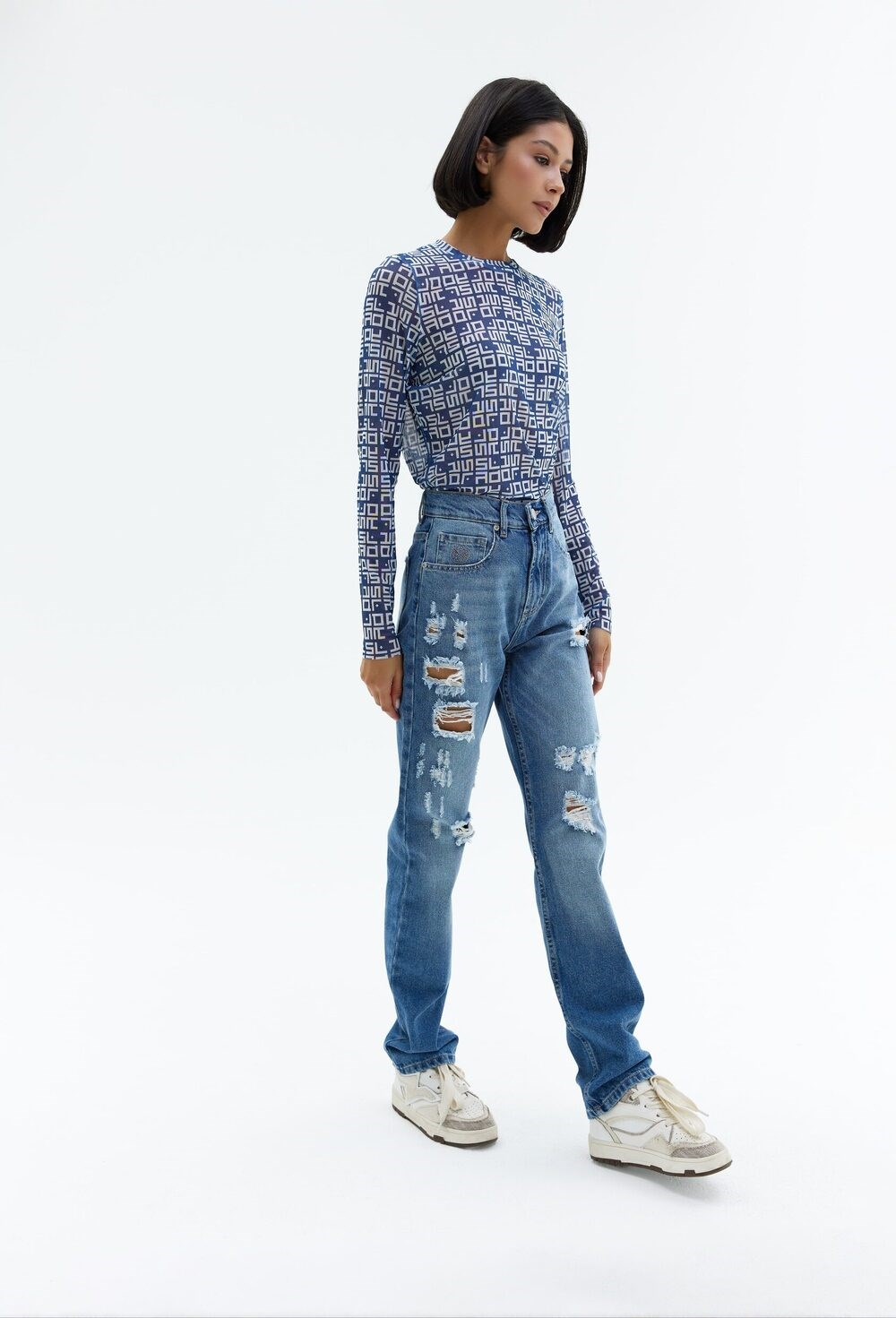 Джинсы Sky Marble Premium Grunge - фото 109461