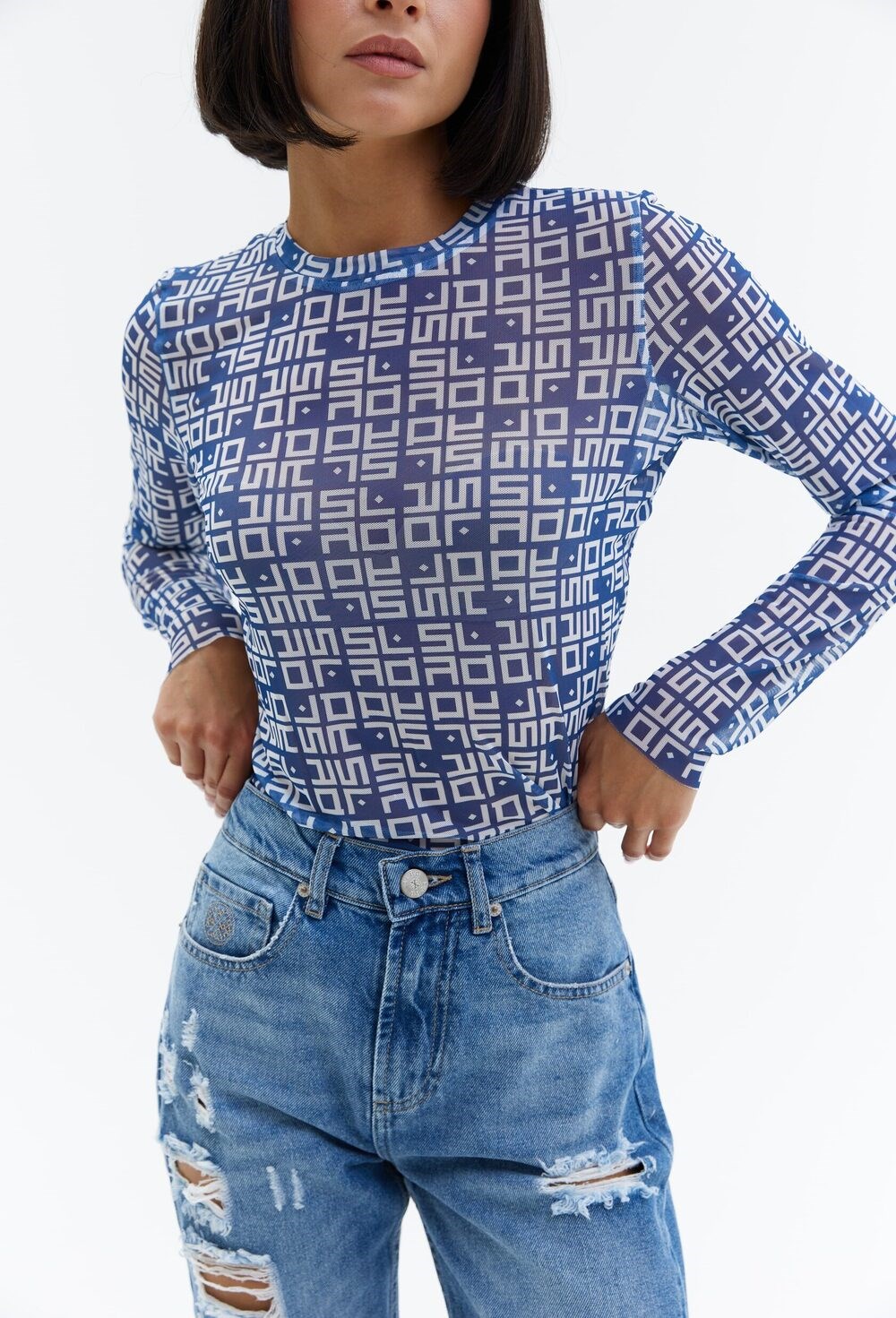 Джинсы Sky Marble Premium Grunge - фото 109463