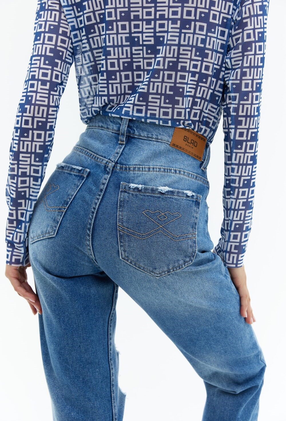 Джинсы Sky Marble Premium Grunge - фото 109464