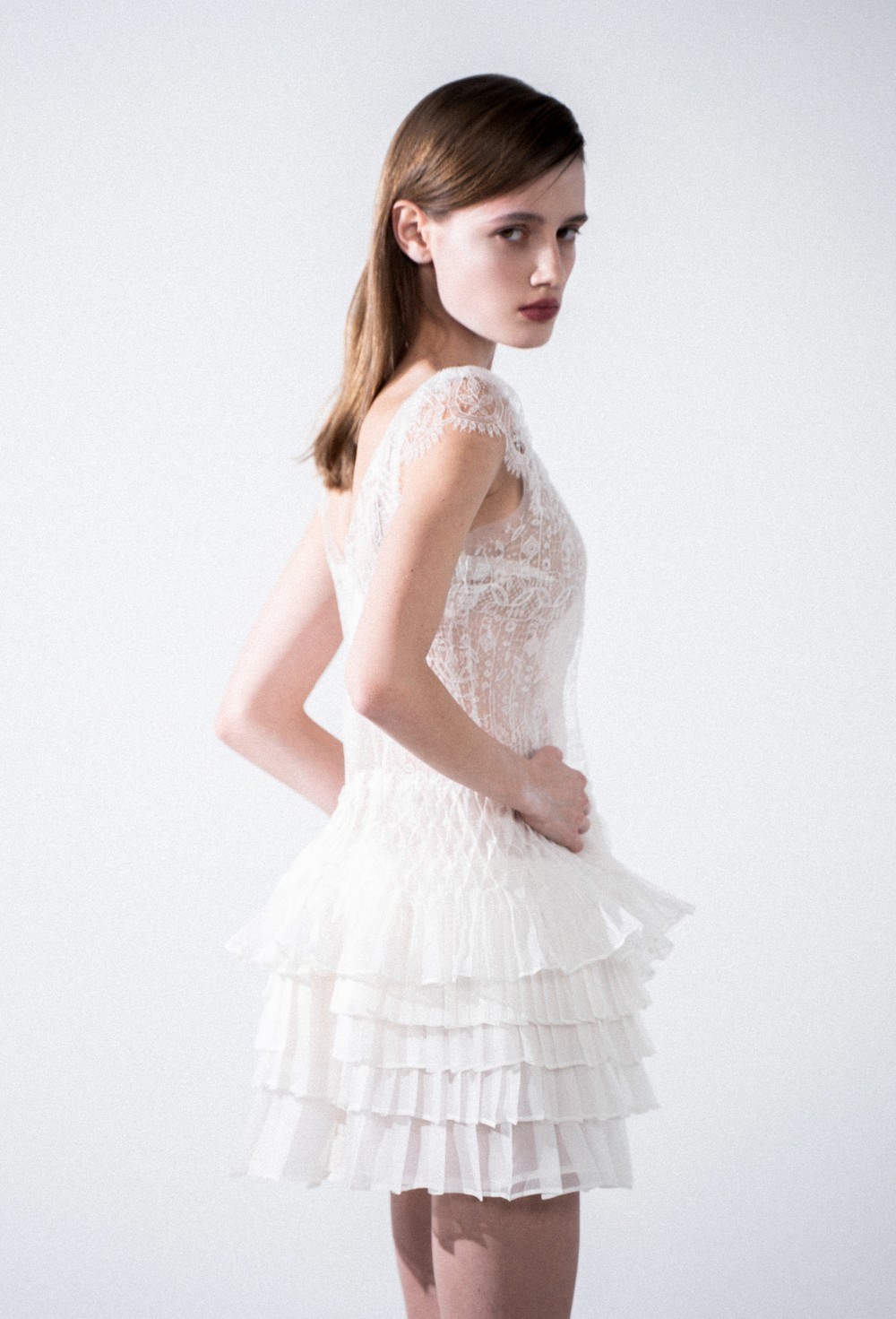 Платье с буфами - фото 109639