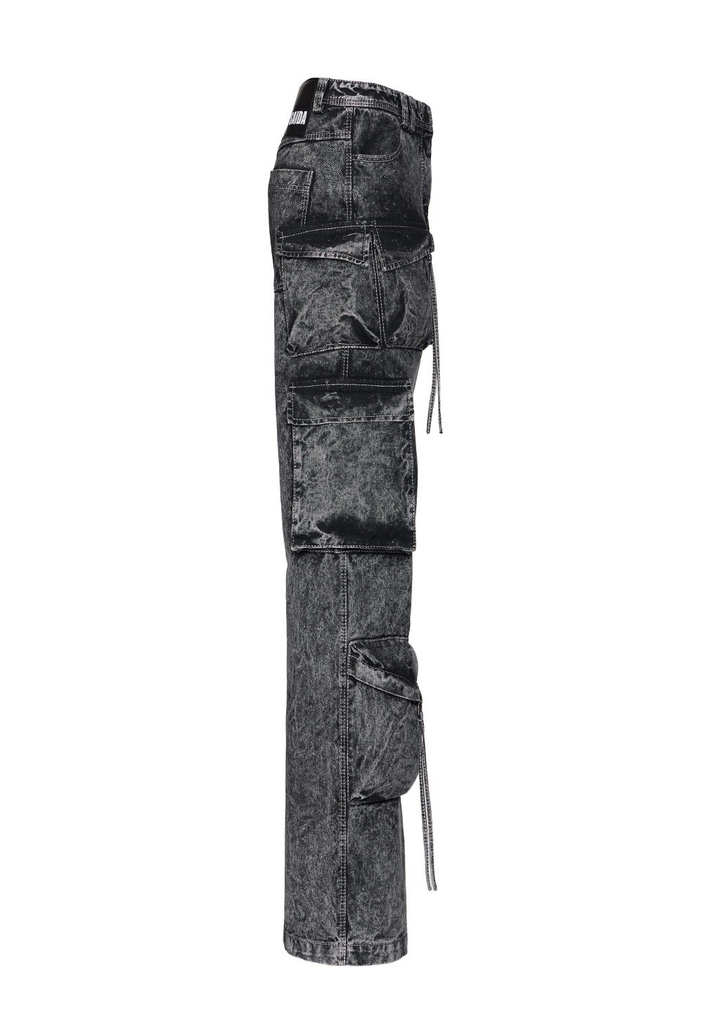 Джинсы-карго мраморные - фото 109868