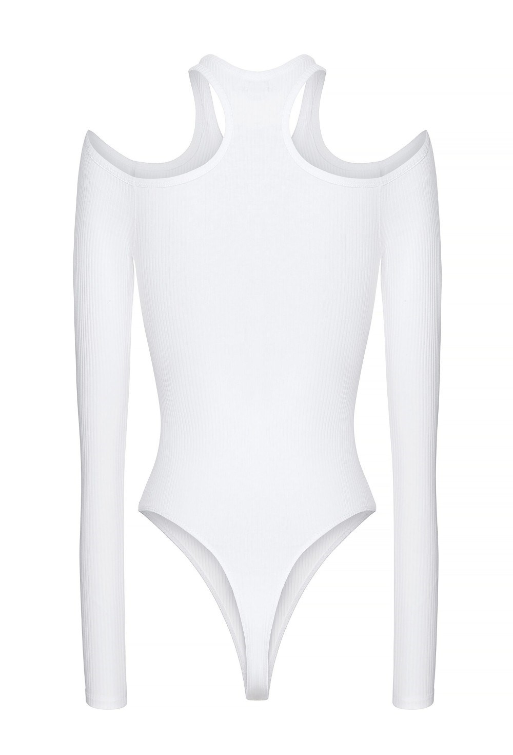 Боди с вырезами на плечах из трикотажа - фото 109870