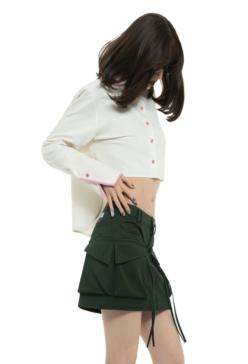 Джинсовая юбка-карго - фото 109925