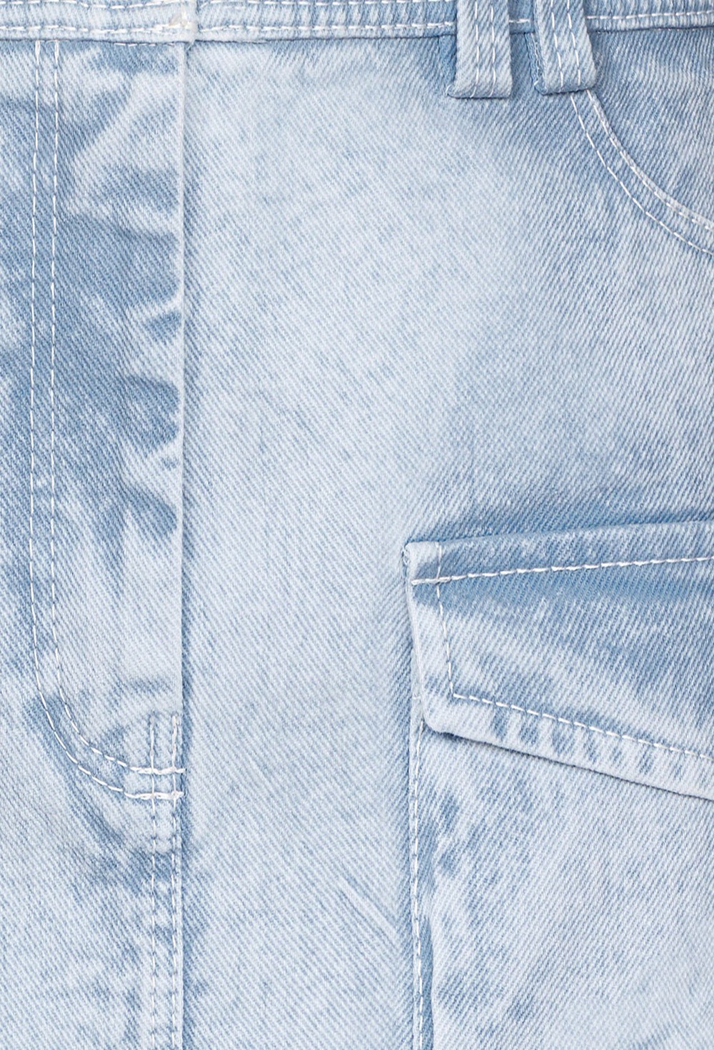 Джинсовая юбка-карго - фото 109929