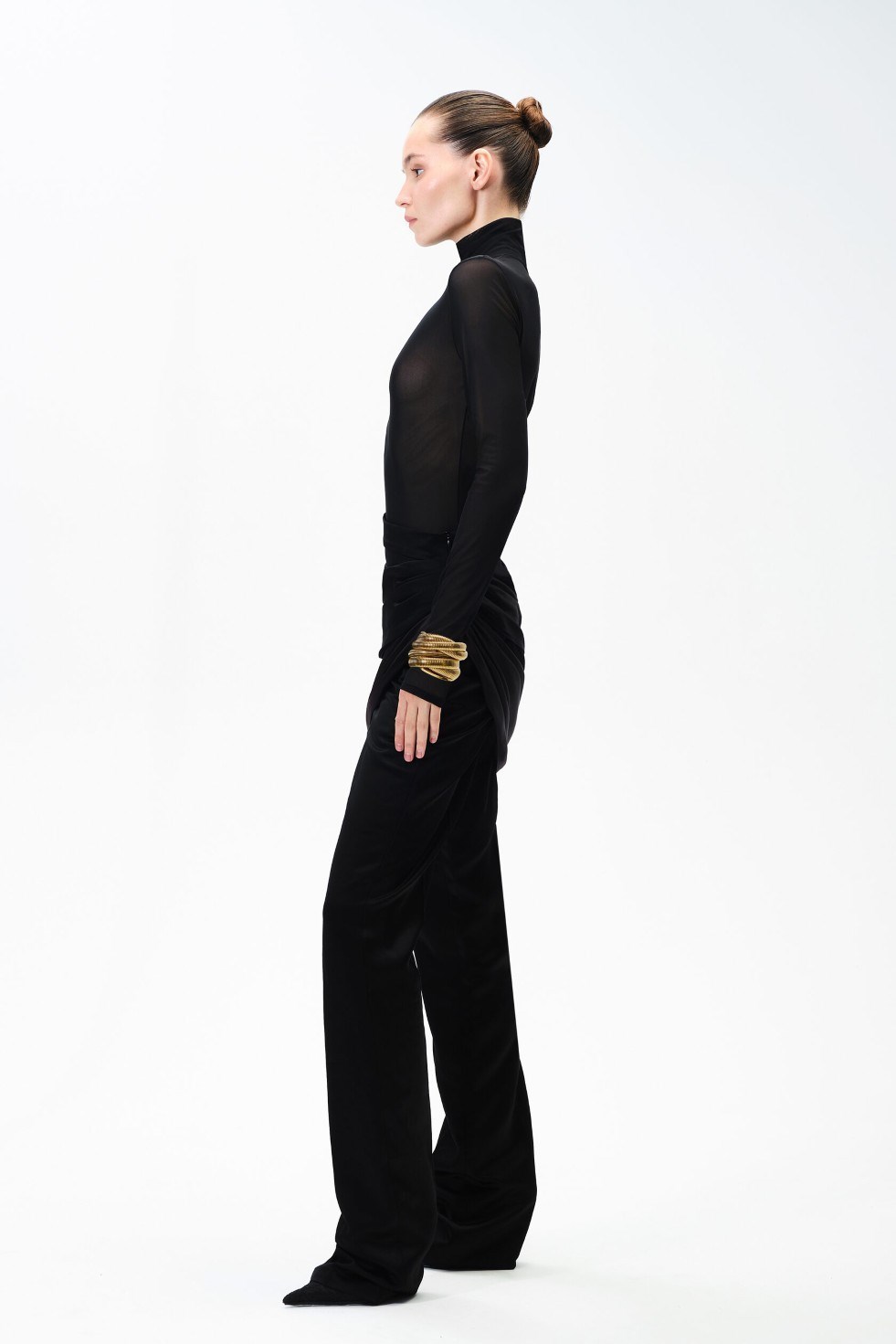 Атласные брюки - фото 110013