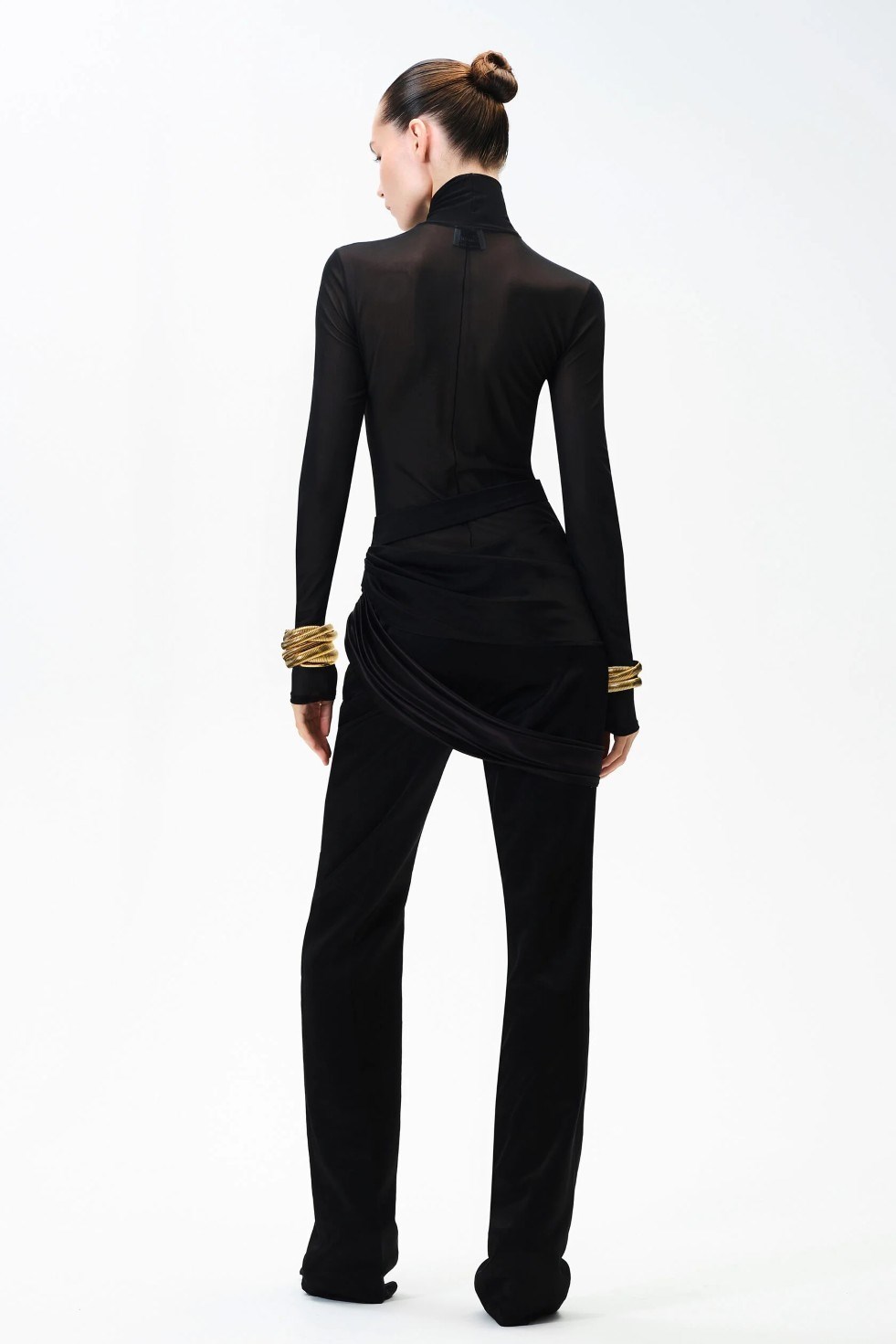 Атласные брюки - фото 110014