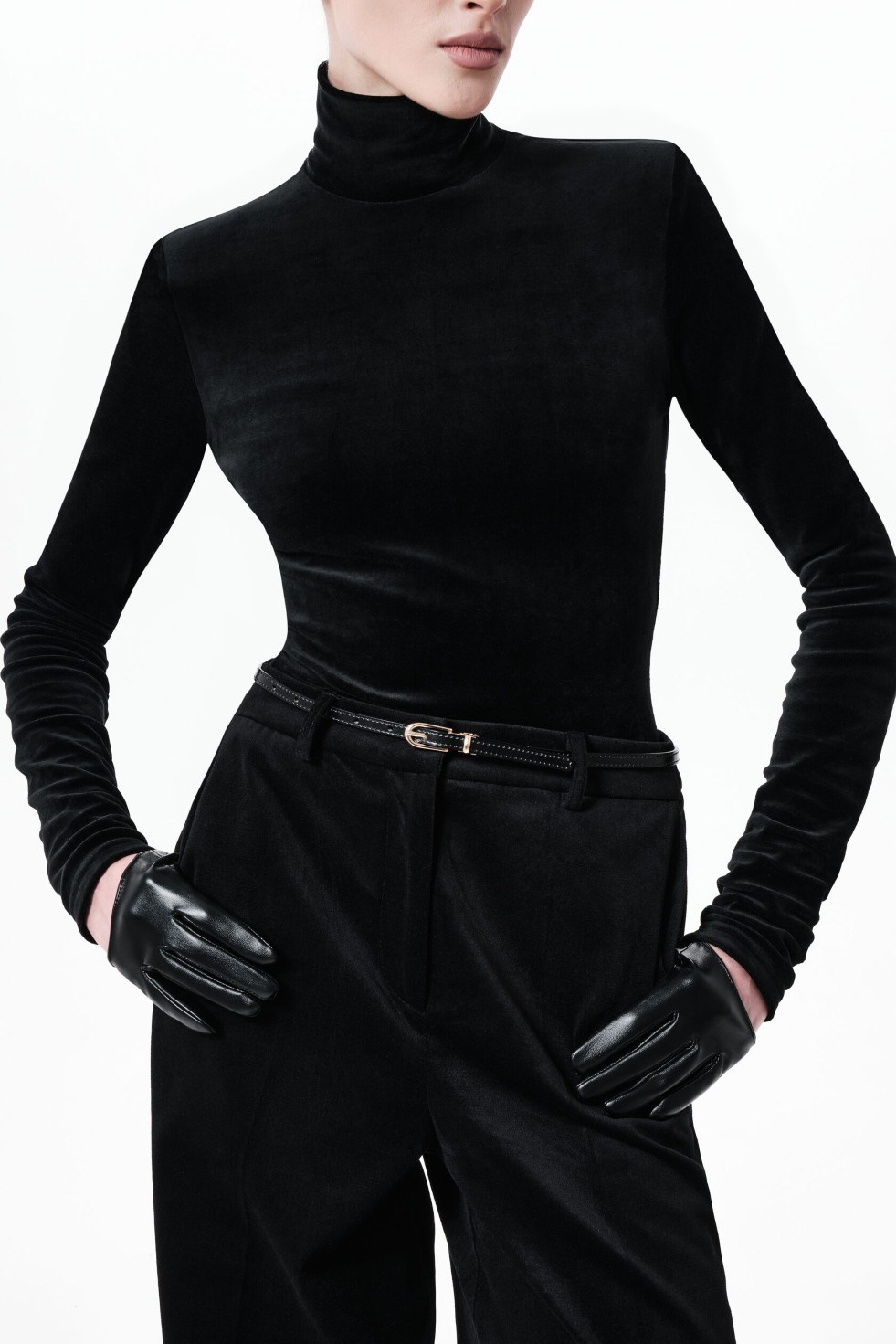 Бархатные брюки - фото 110035