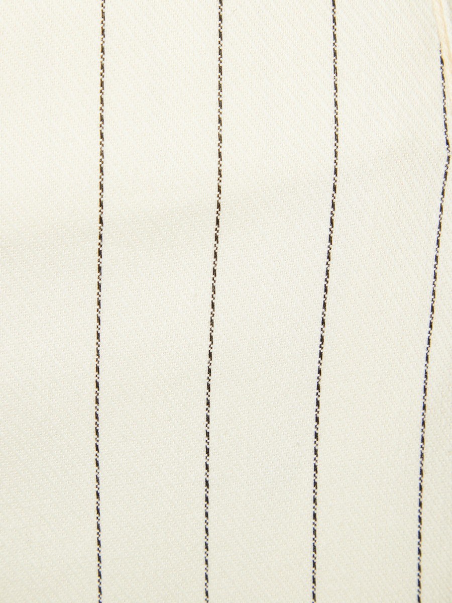 Летние широкие брюки из хлопка в полоску - фото 110101