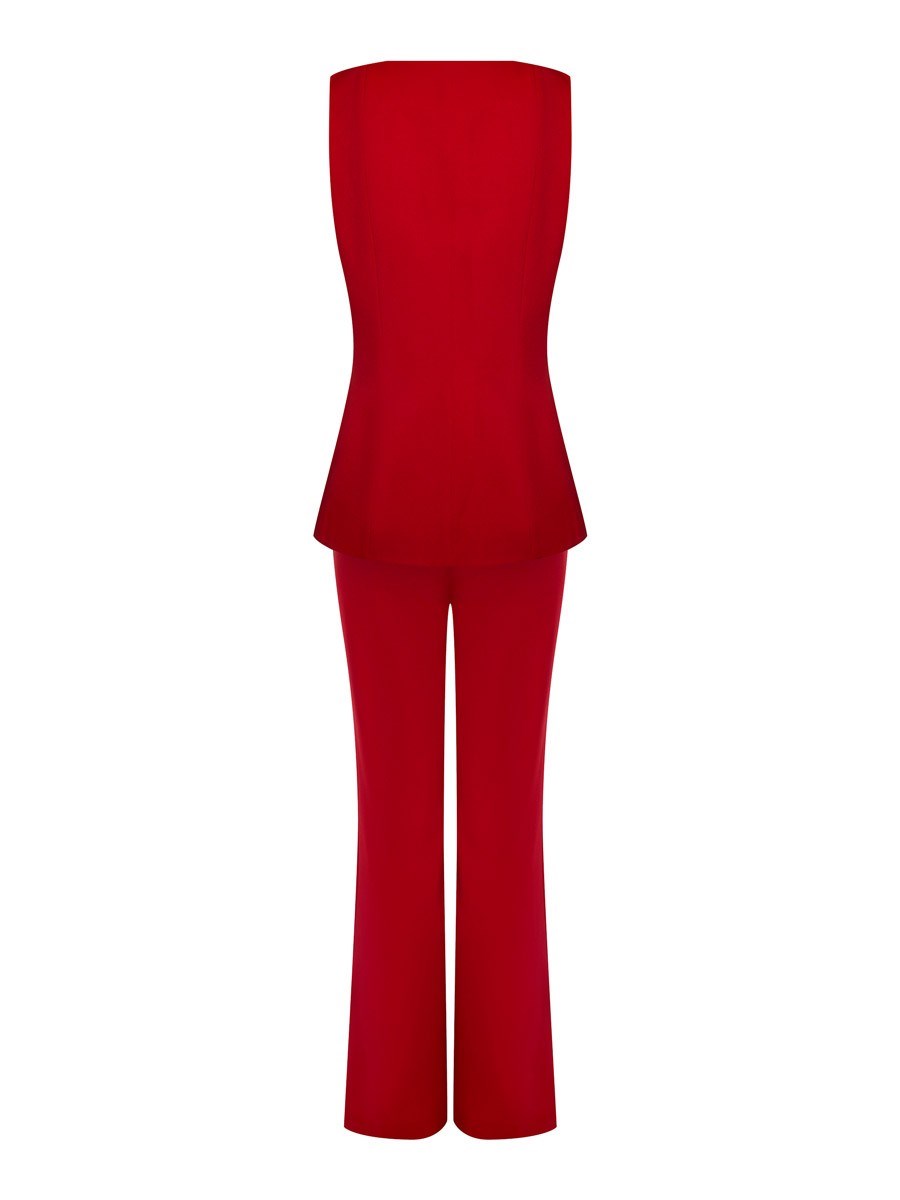 Жилет приталенный на молнии - фото 110152