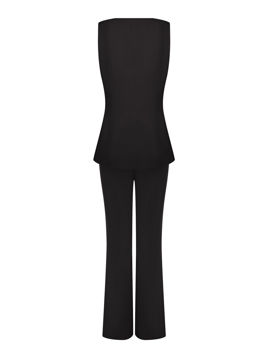 Жилет приталенный на молнии - фото 110162