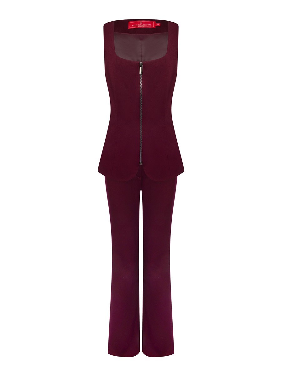 Жилет приталенный на молнии - фото 110170