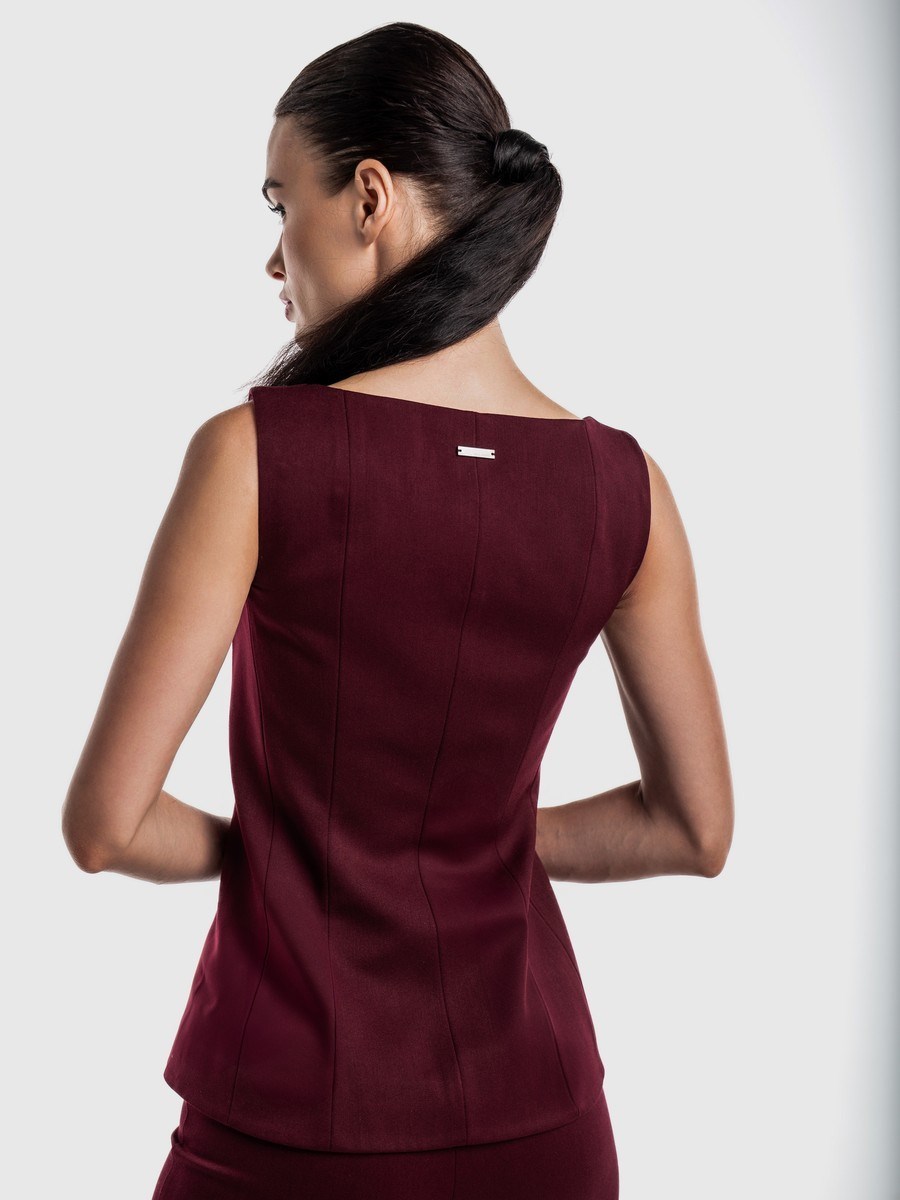 Жилет приталенный на молнии - фото 110175