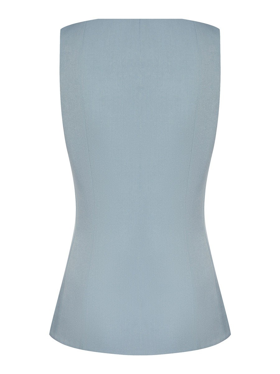 Жилет приталенный на молнии - фото 110179