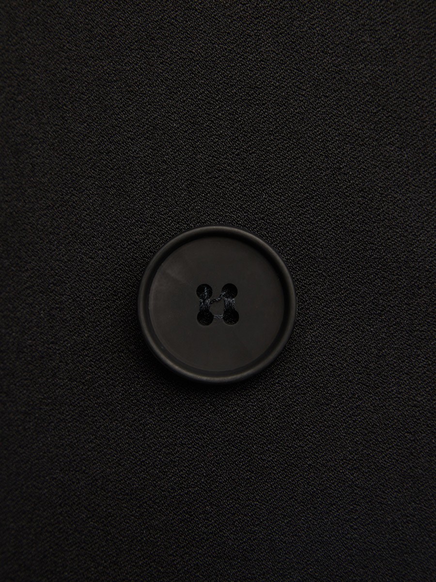 Двубортный жилет с объемными плечами - фото 110200