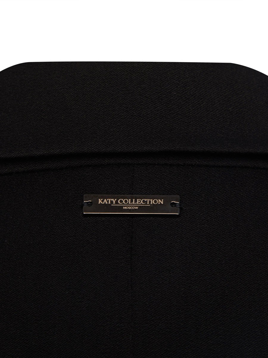 Двубортный жилет с объемными плечами - фото 110201