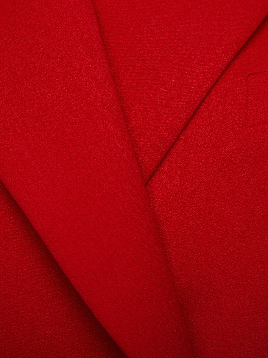 Двубортный жилет с объемными плечами - фото 110208