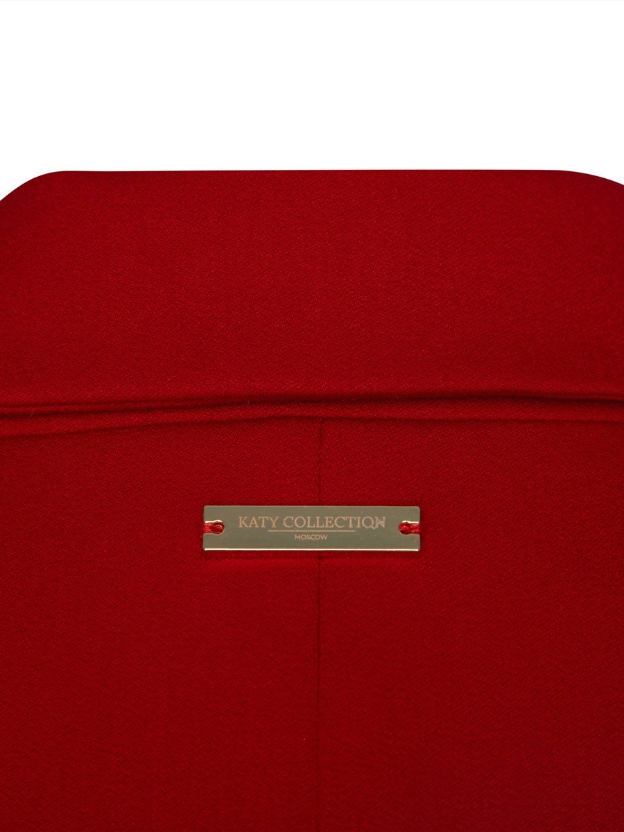 Двубортный жилет с объемными плечами - фото 110210