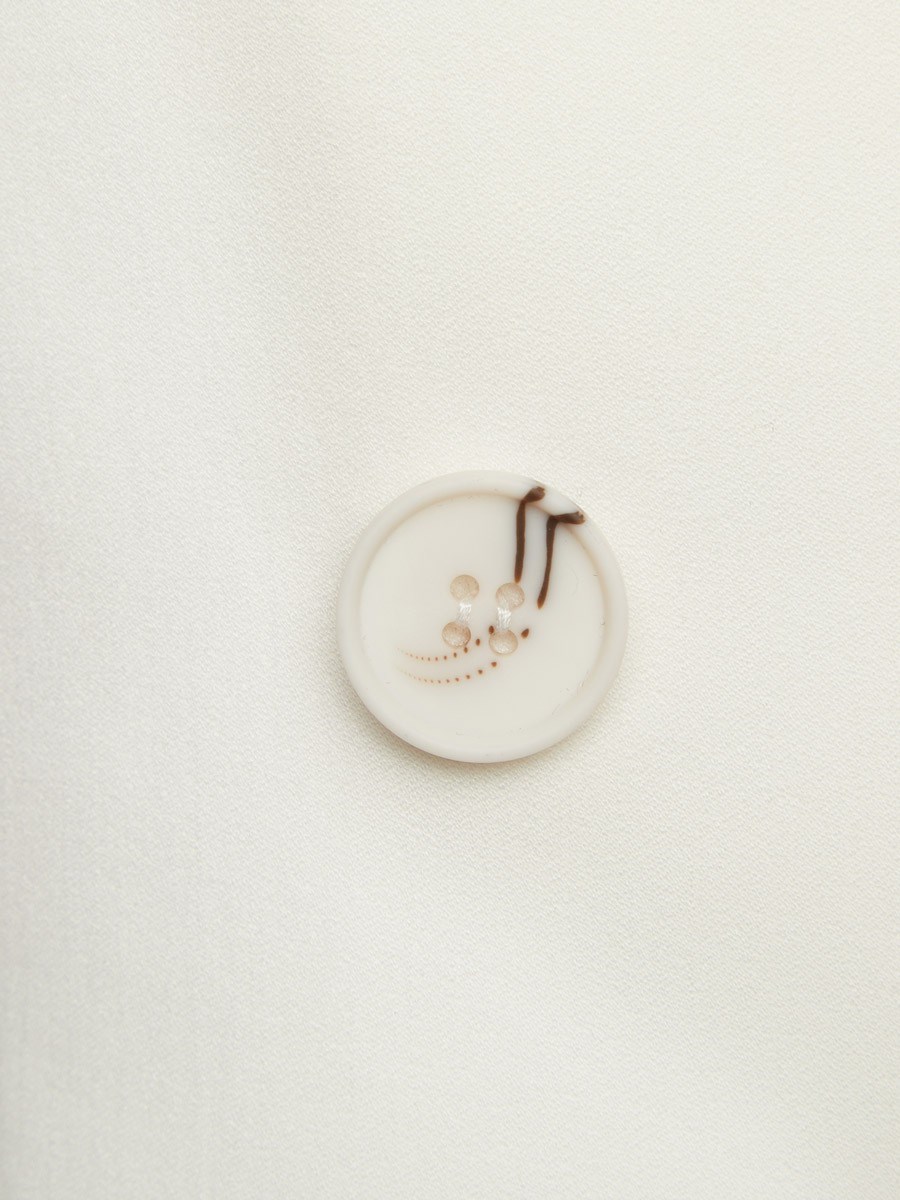 Двубортный жилет с объемными плечами - фото 110219