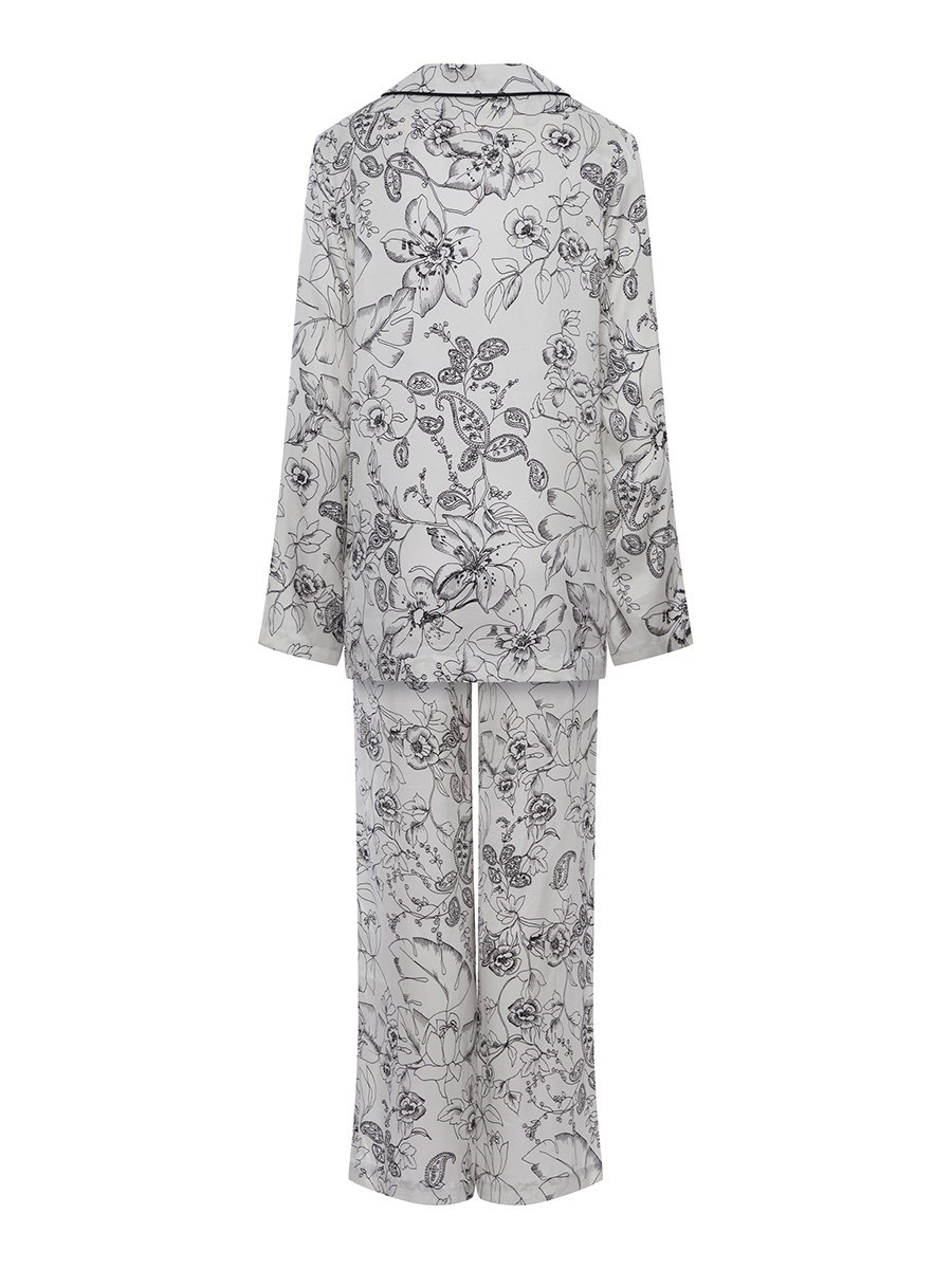 Костюм в пижамном стиле из вискозы - фото 110303