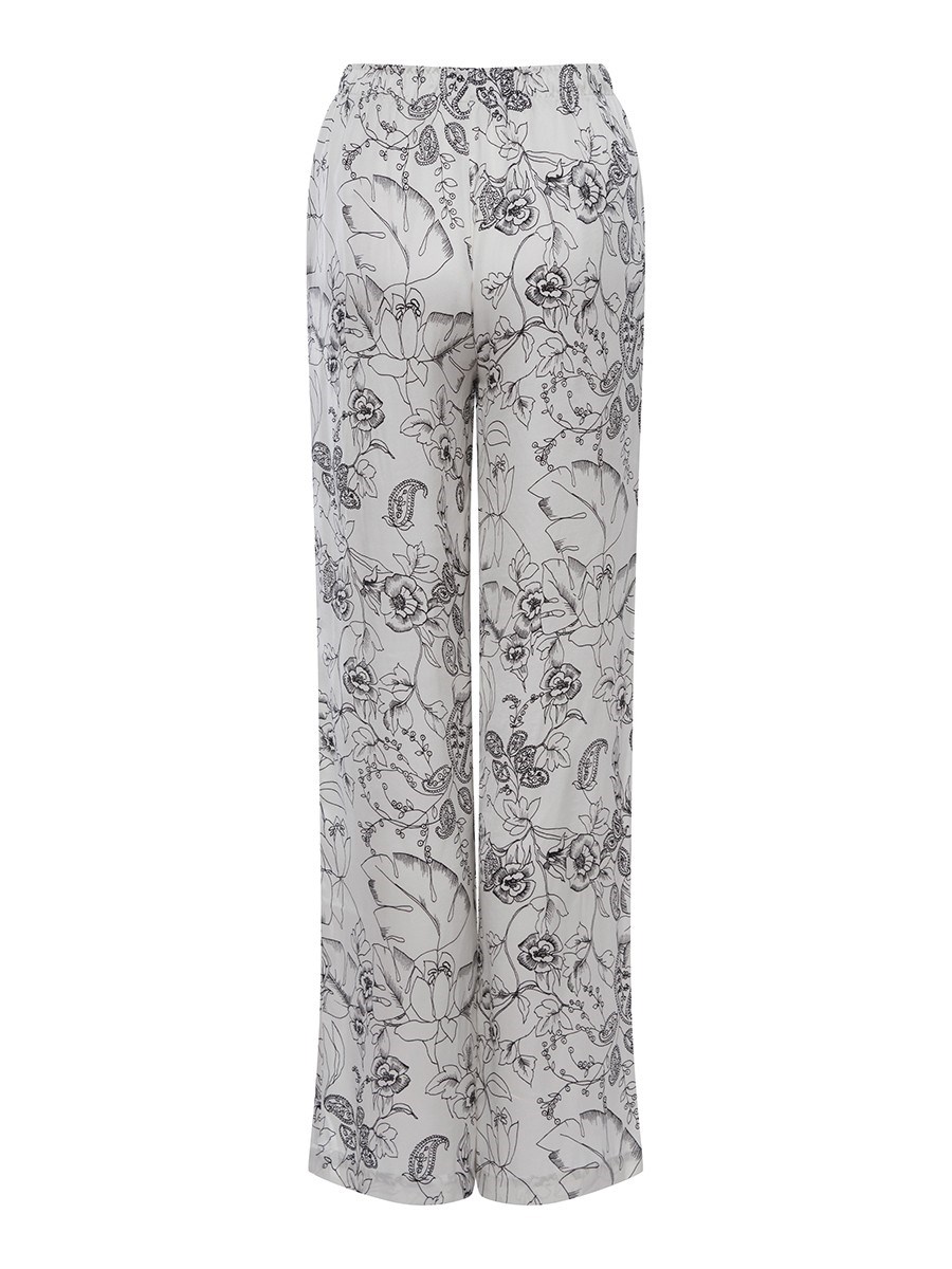 Костюм в пижамном стиле из вискозы - фото 110307