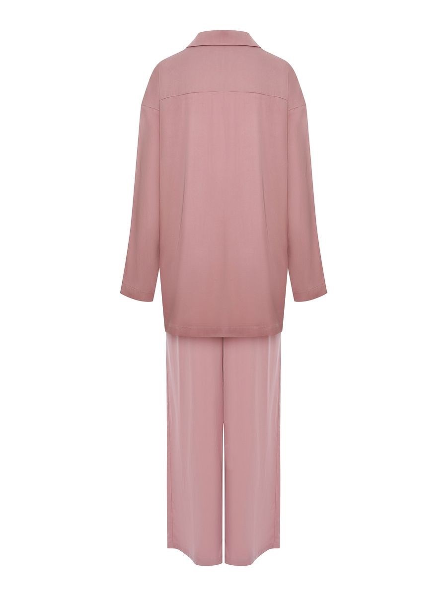 Пижамный костюм из шелковистой вискозы - фото 110321