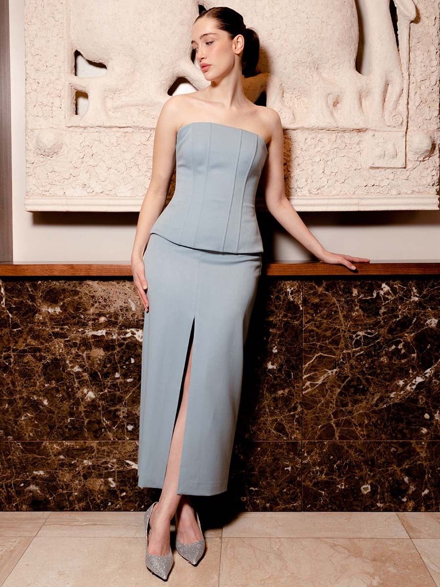 Корсет из костюмной ткани - фото 110385