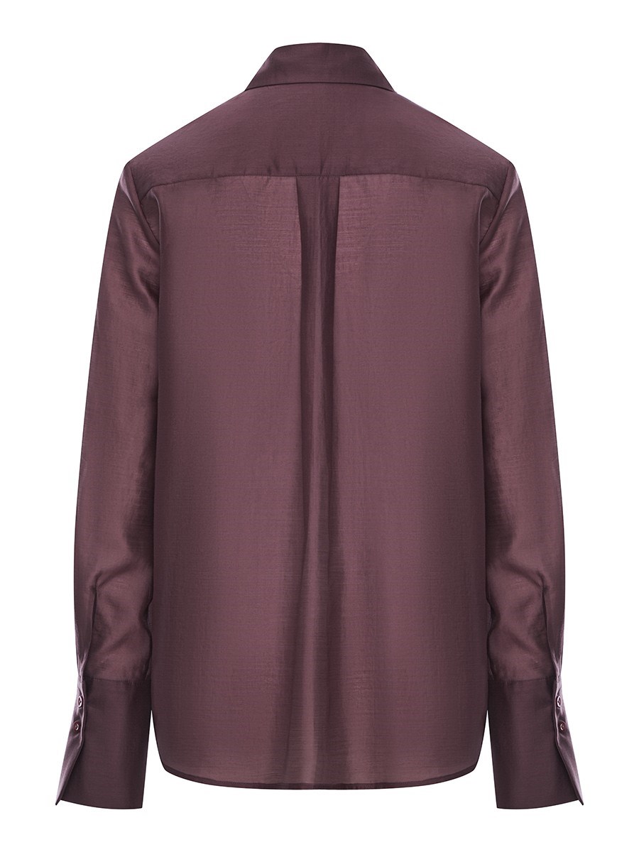 Рубашка полупрозрачная из хлопка с вискозой - фото 110437