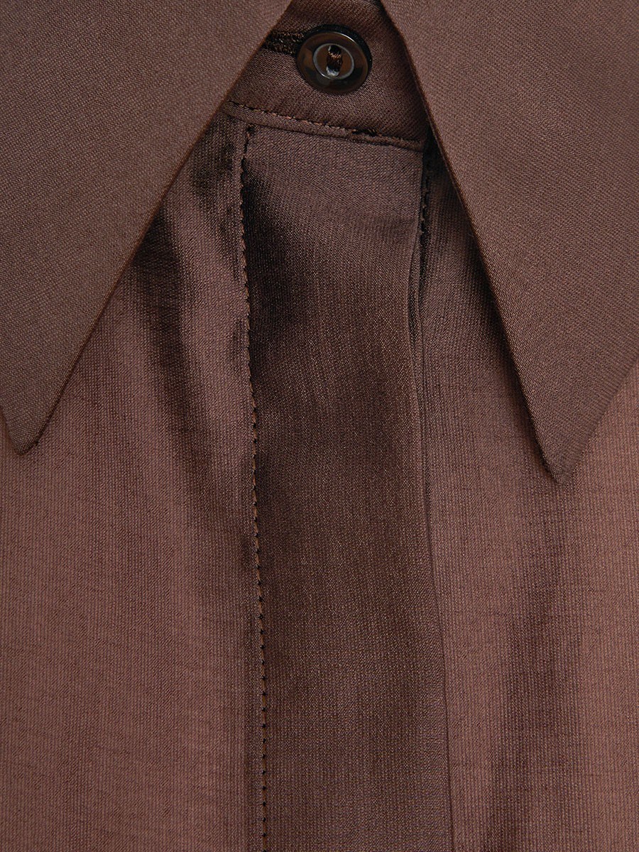 Рубашка полупрозрачная из хлопка с вискозой - фото 110444