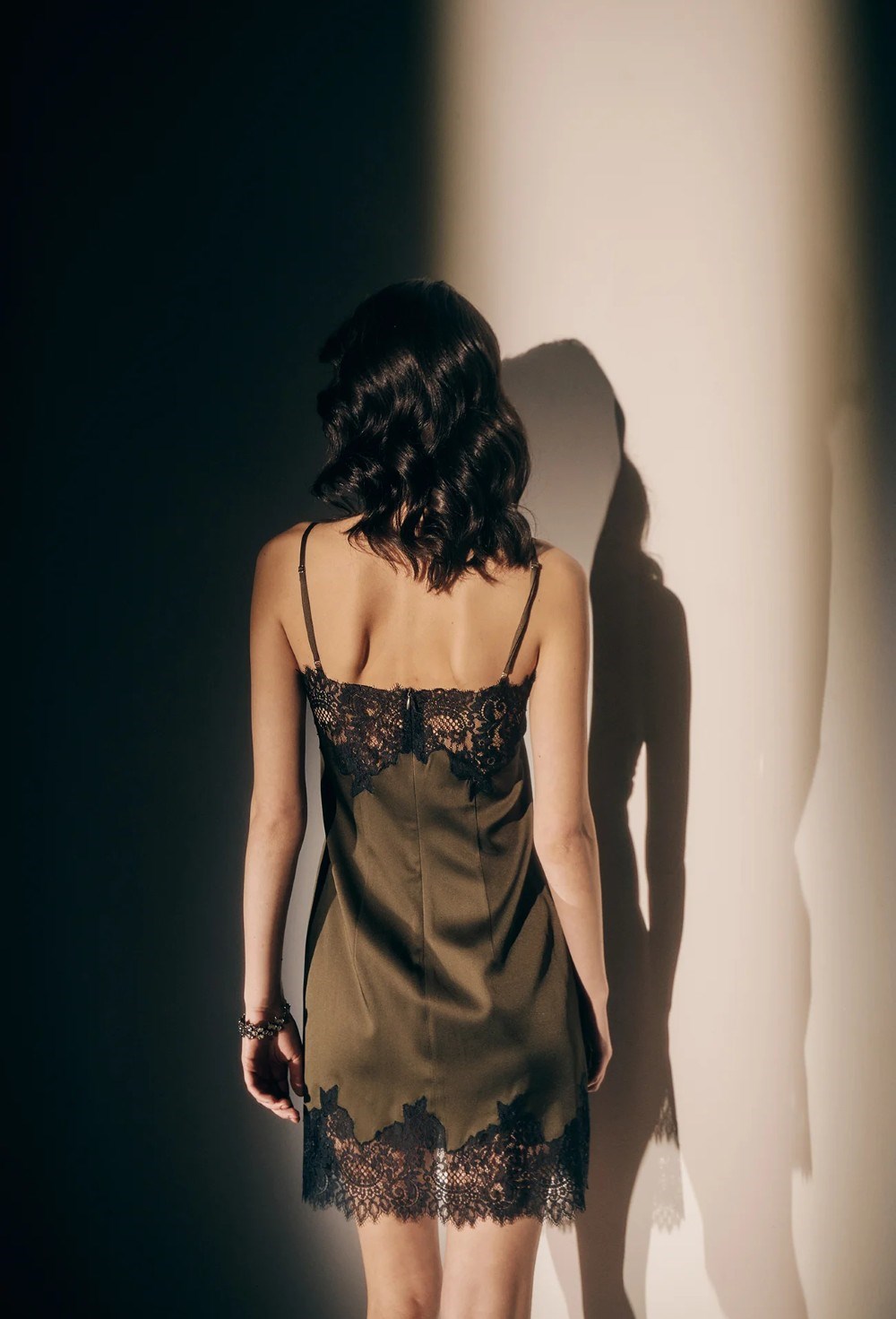 Платье-Комбинация Мини Из Крепа - фото 110704