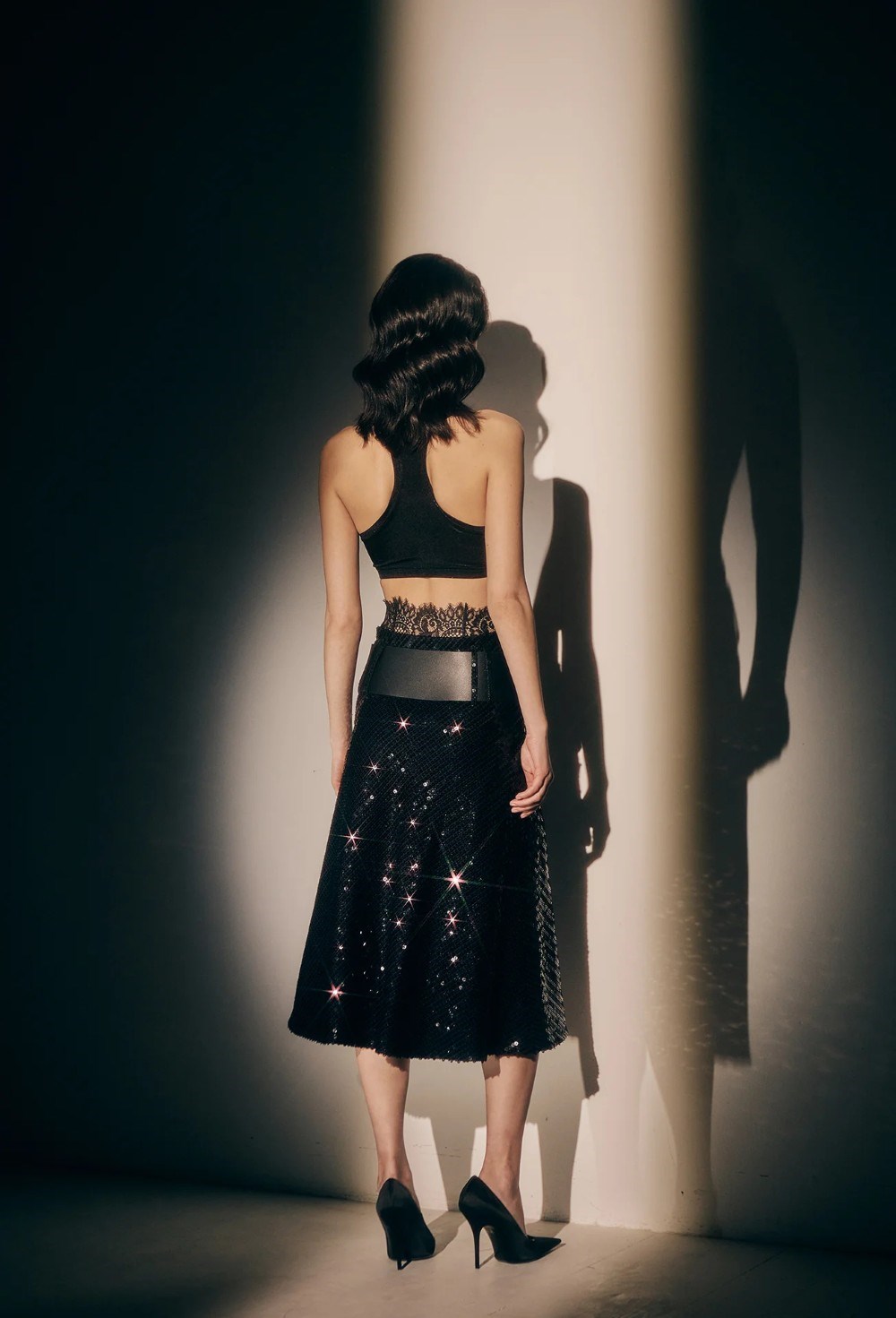 Юбка Миди Из Пайеток - фото 110820