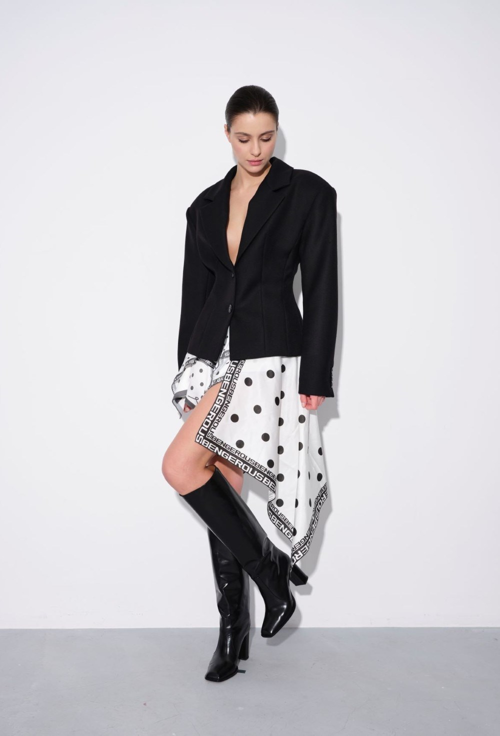 Юбка-Мини Асимметричная - фото 110858