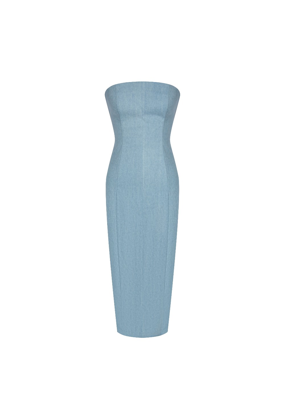 Платье бандо DIANA DENIM - фото 111621