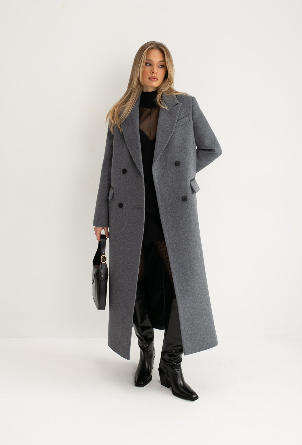 Пальто CLASSY GRAY MIDI 125 CM - фото 112151