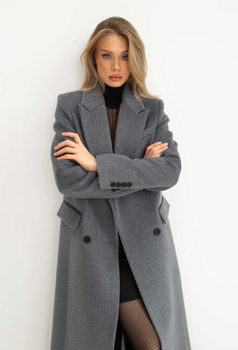 Пальто CLASSY GRAY MIDI 125 CM - фото 112152