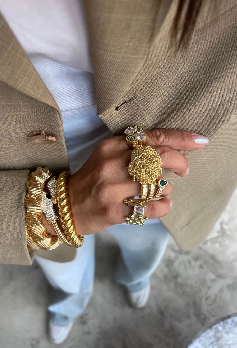 Кольцо Golden Long - фото 112985