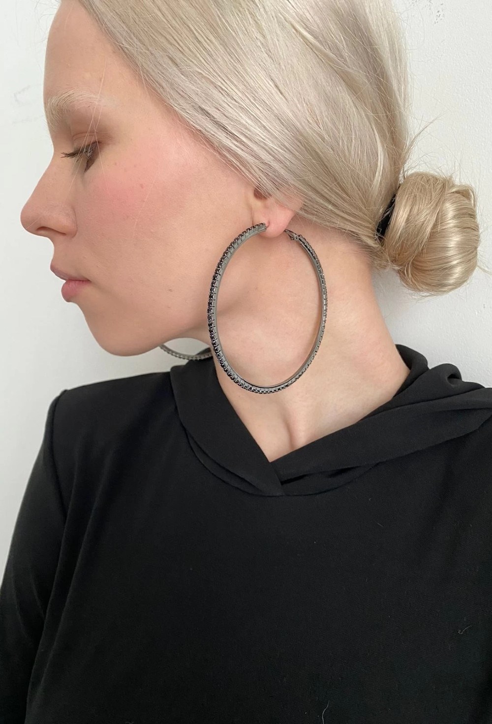 Серьги Black Circle - фото 113003