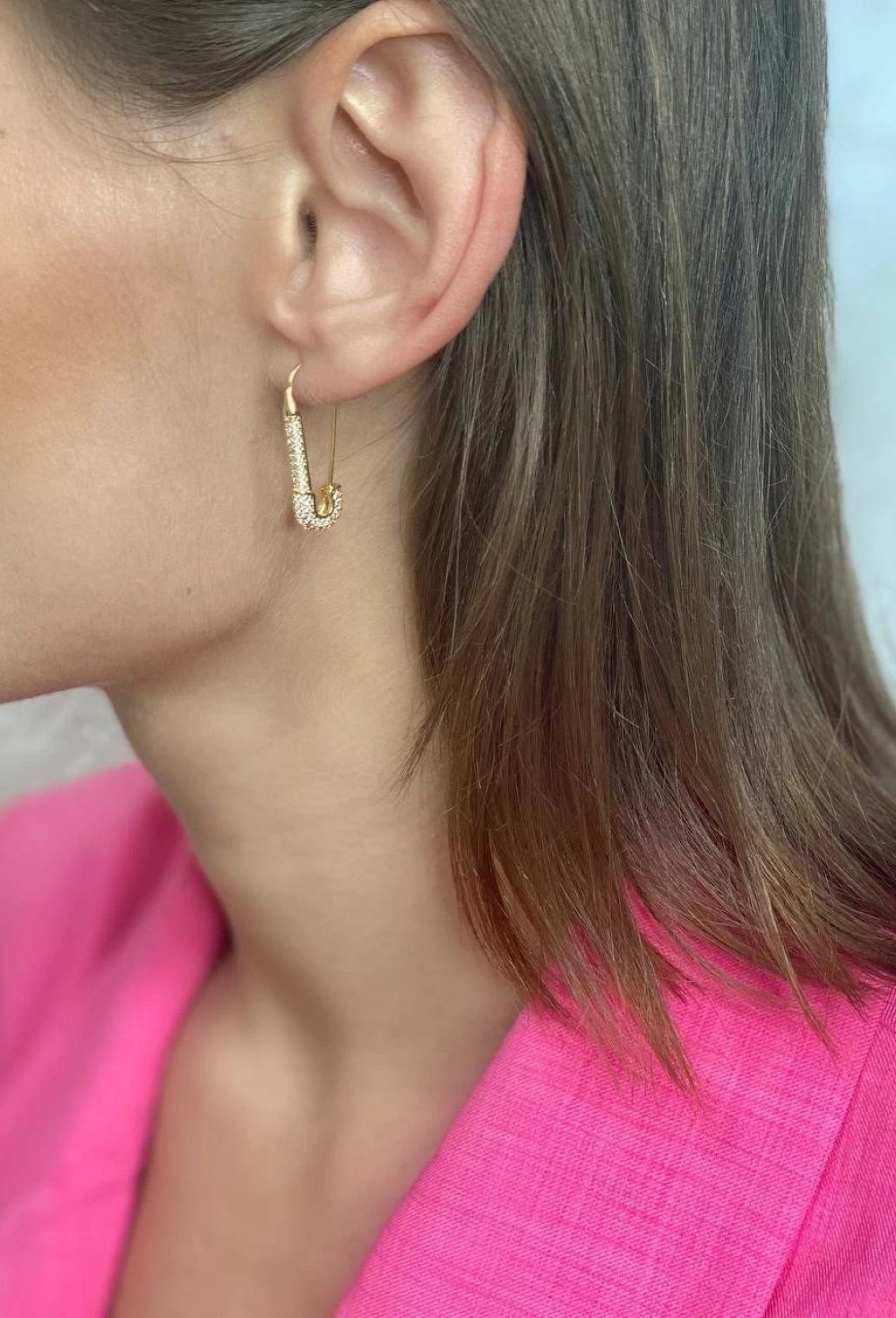 Серьги Golden Crystal Pin - фото 113005